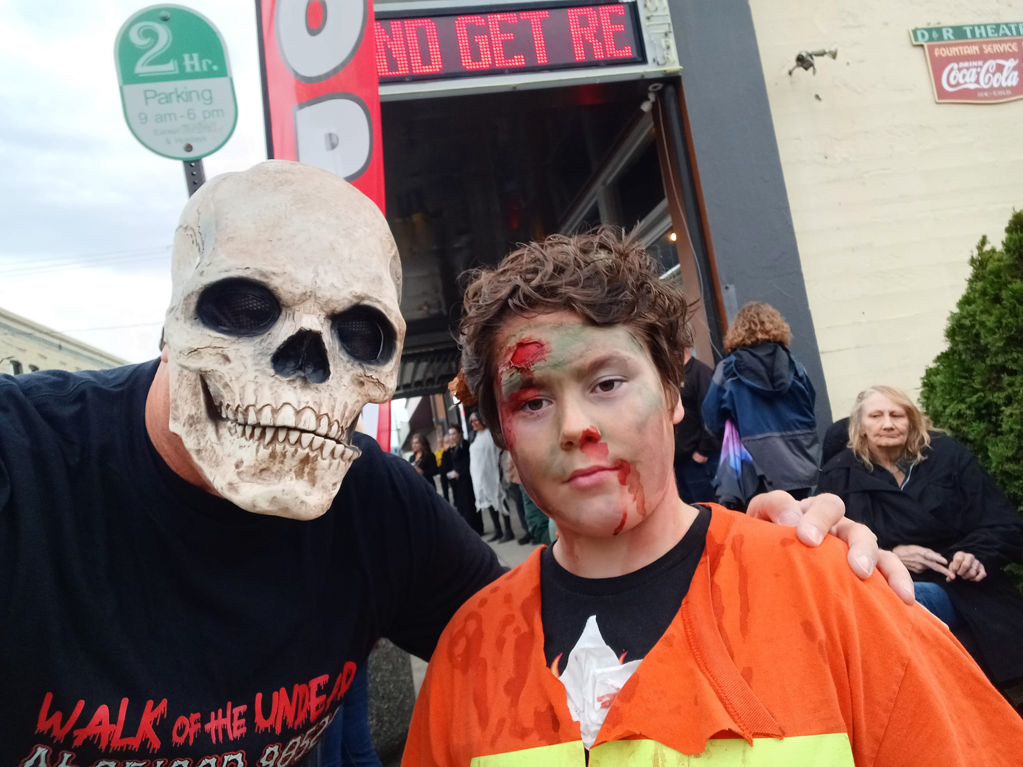 Make up and masks are part of the fun for all ages at the Walk of the Undead 98520